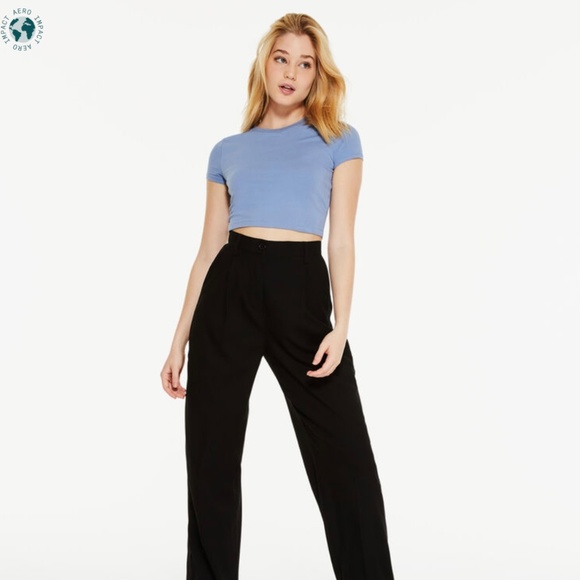 Aeropostale, baby tee, seriously soft green top, Junior size M - Picture 2 of 8